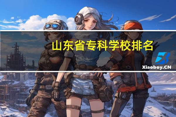 山东省专科学校排名