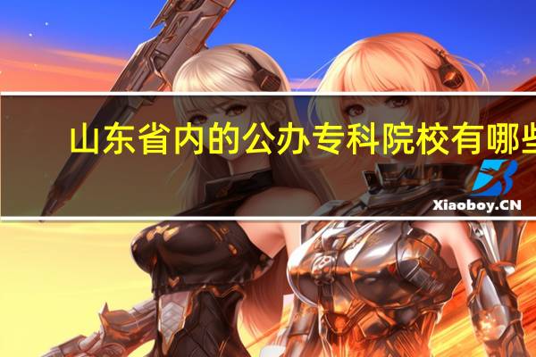 山东省内的公办专科院校有哪些