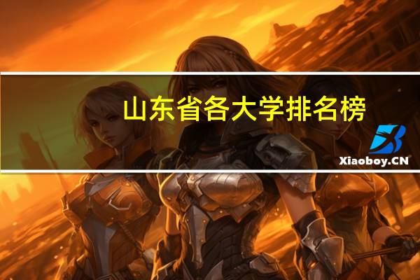 山东省各大学排名榜