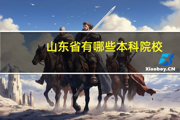 山东省有哪些本科院校