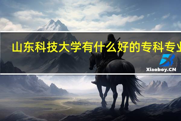 山东科技大学有什么好的专科专业吗