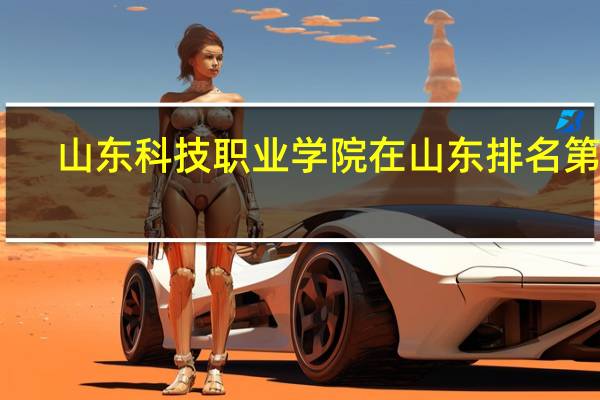 山东科技职业学院在山东排名第几