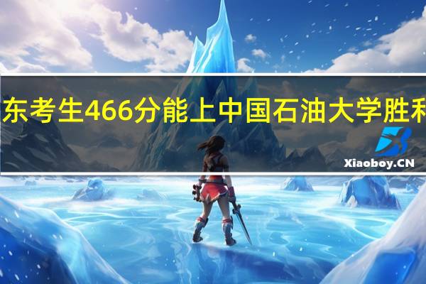 山东考生466分能上中国石油大学胜利学院吗