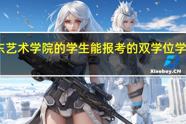 山东艺术学院的学生能报考的双学位学校有哪些