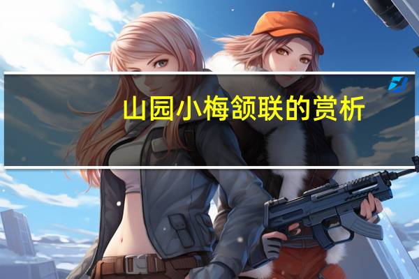 山园小梅颔联的赏析