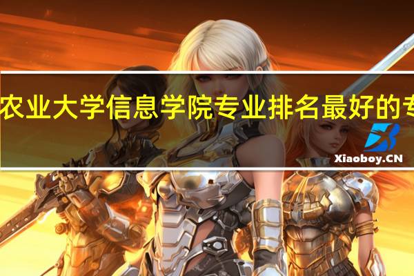 山西农业大学信息学院专业排名 最好的专业有哪些