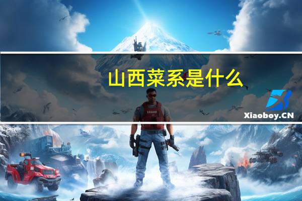 山西菜系是什么
