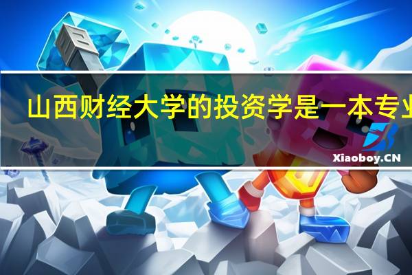 山西财经大学的投资学是一本专业吗