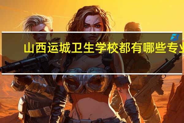 山西运城卫生学校都有哪些专业