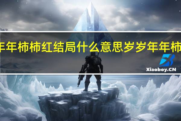 岁岁年年柿柿红结局什么意思 岁岁年年柿柿红电视剧