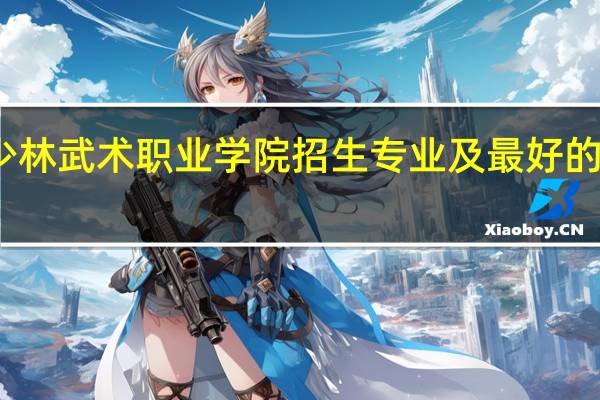 嵩山少林武术职业学院招生专业及最好的专业有哪些