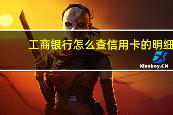 工商银行怎么查信用卡的明细（工商银行怎么查信用卡额度呢）