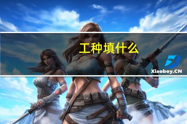 工种填什么