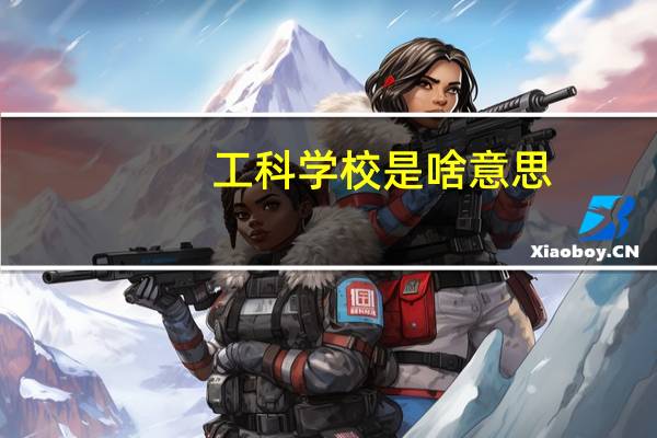 工科学校是啥意思