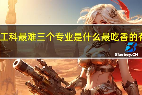 工科最难三个专业是什么 最吃香的有哪些