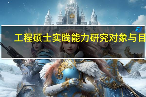 工程硕士实践能力研究对象与目标