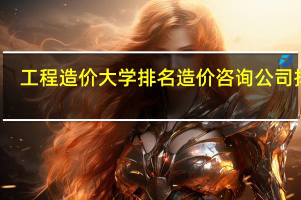 工程造价大学排名 造价咨询公司排名