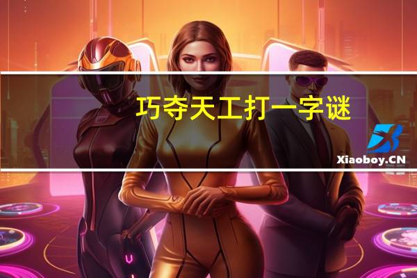 巧夺天工打一字谜（巧夺天工打一字）