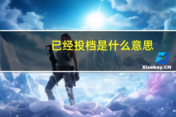 已经投档是什么意思