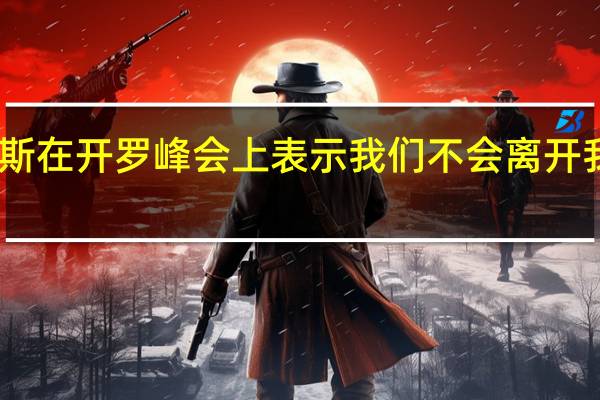 巴勒斯坦总统阿巴斯在开罗峰会上表示我们不会离开我们将留在我们的土地上