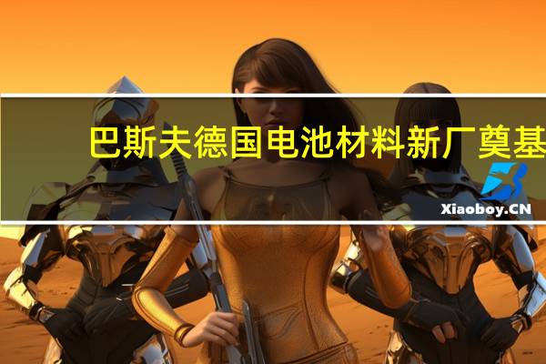 巴斯夫德国电池材料新厂奠基