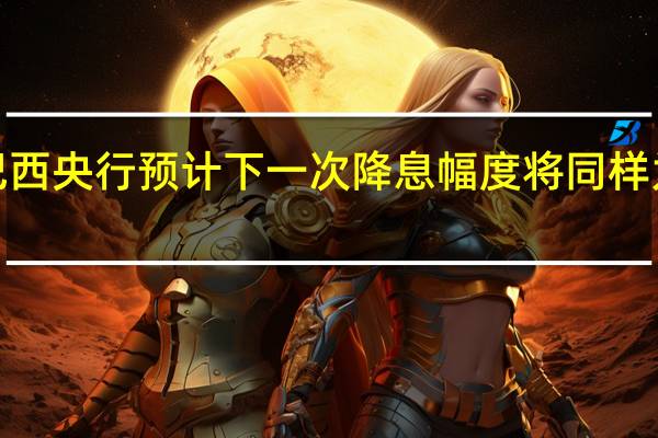 巴西央行预计下一次降息幅度将同样为50BP