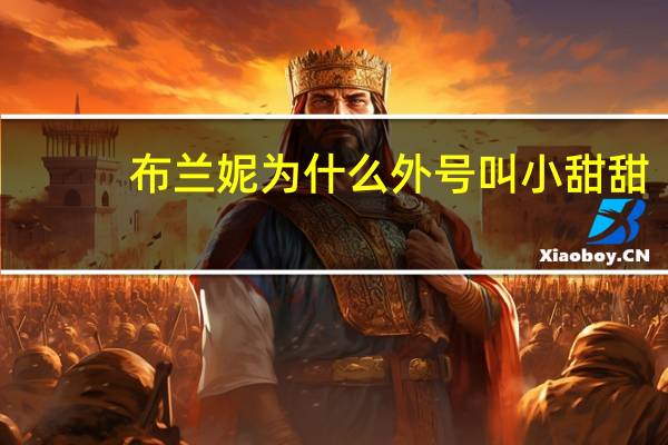 布兰妮为什么外号叫小甜甜