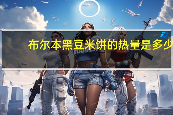 布尔本 黑豆米饼的热量是多少
