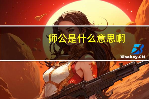 师公是什么意思啊