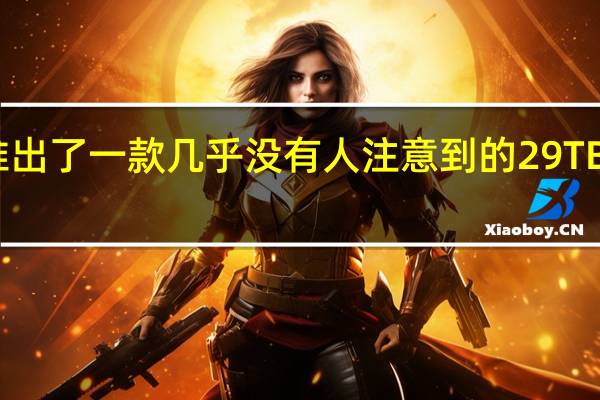 希捷推出了一款几乎没有人注意到的29TB大容量硬盘