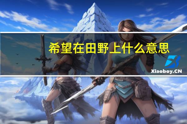 希望在田野上什么意思