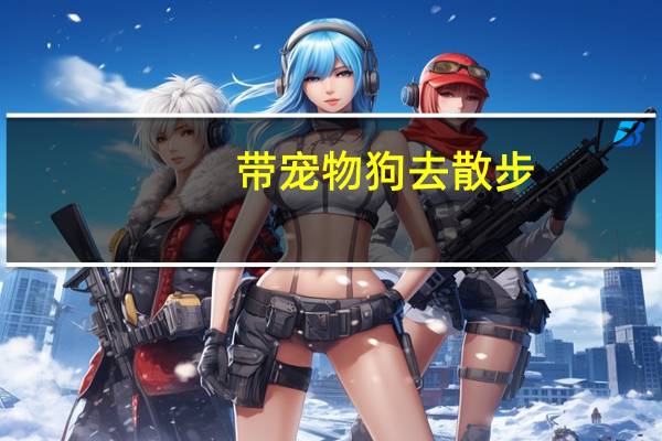带宠物狗去散步