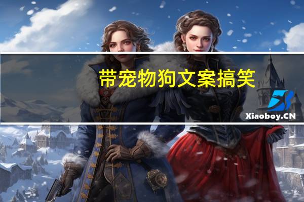 带宠物狗文案搞笑