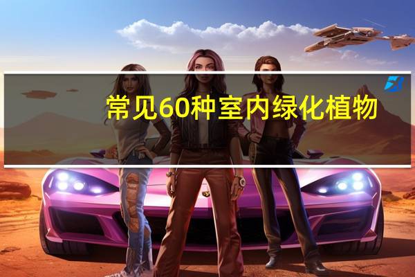 常见60种室内绿化植物