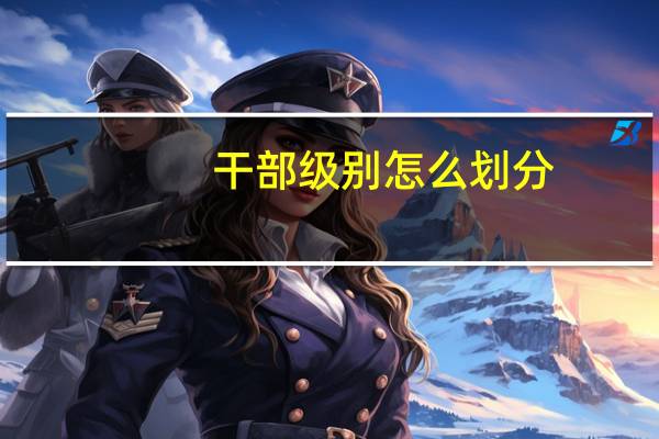 干部级别怎么划分
