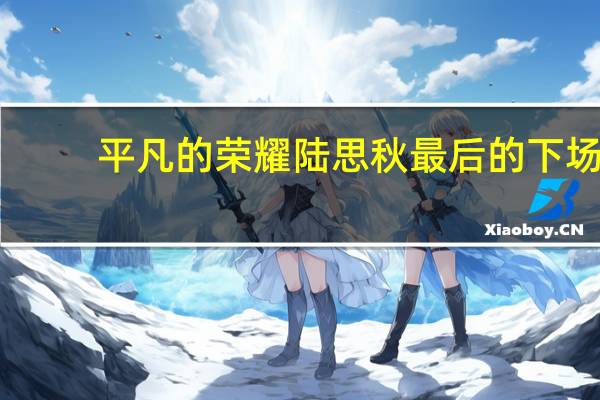 平凡的荣耀陆思秋最后的下场