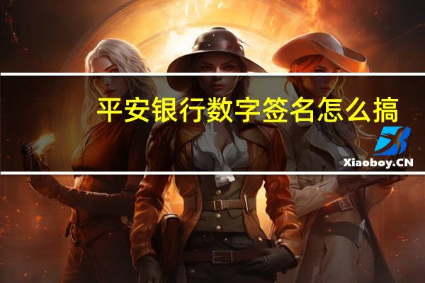 平安银行数字签名怎么搞(平安银行签名控件下载)