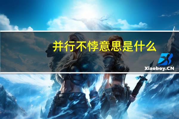 并行不悖意思是什么