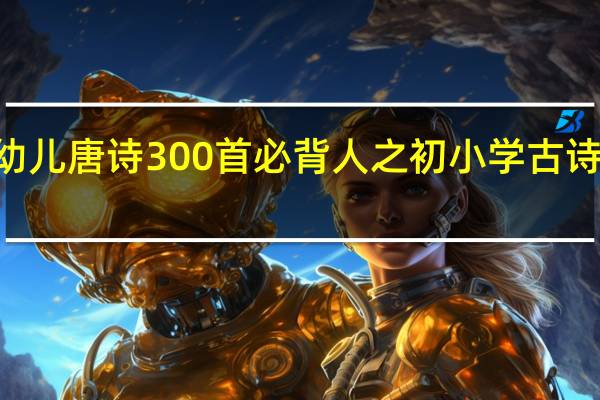 幼儿唐诗300首必背人之初 小学古诗300首(必背)