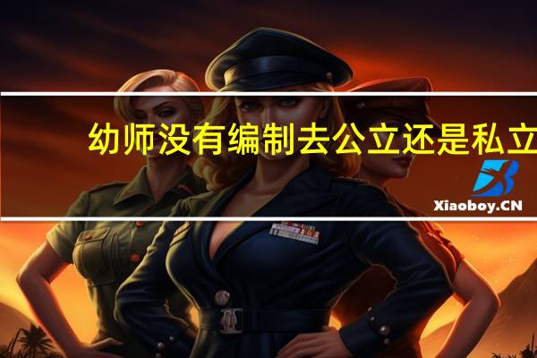 幼师没有编制去公立还是私立