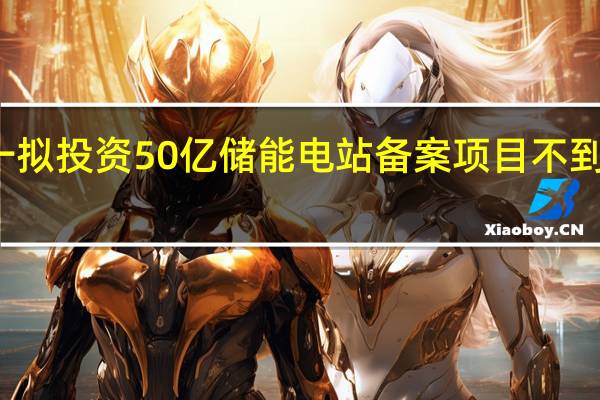 广东一拟投资50亿储能电站备案项目不到一个月撤回