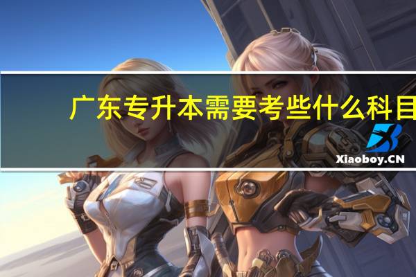 广东专升本需要考些什么科目