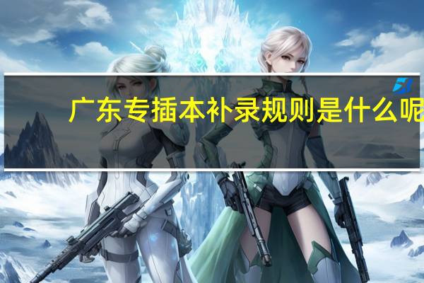 广东专插本补录规则是什么呢