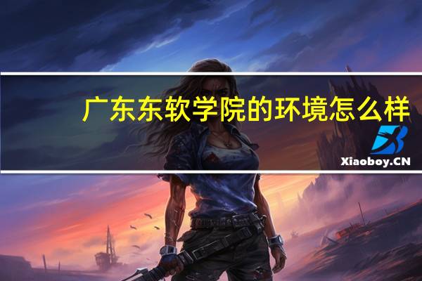 广东东软学院的环境怎么样