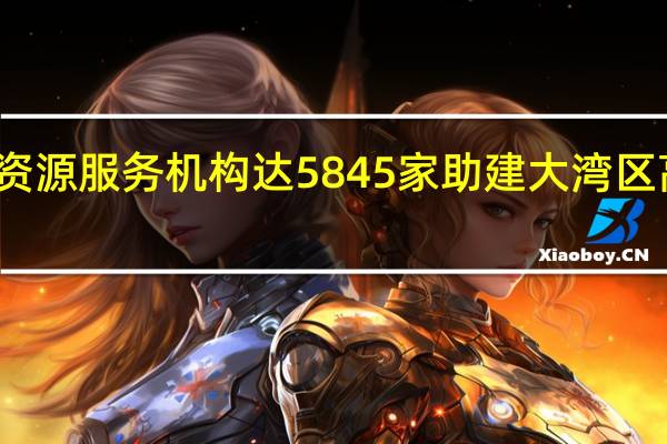 广东人力资源服务机构达5845家 助建大湾区高水平人才高地