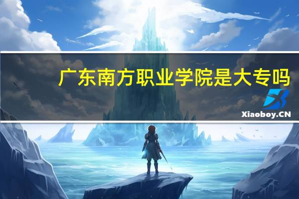 广东南方职业学院是大专吗