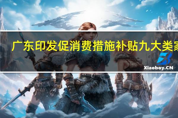 广东印发促消费措施 补贴九大类家电