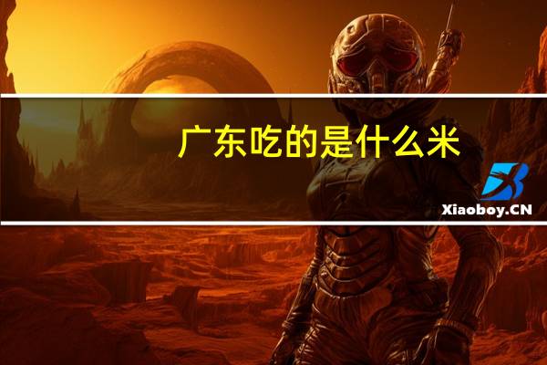 广东吃的是什么米（广东人吃什么米）