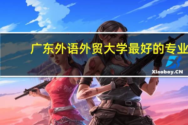 广东外语外贸大学最好的专业