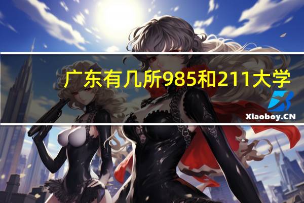 广东有几所985和211大学